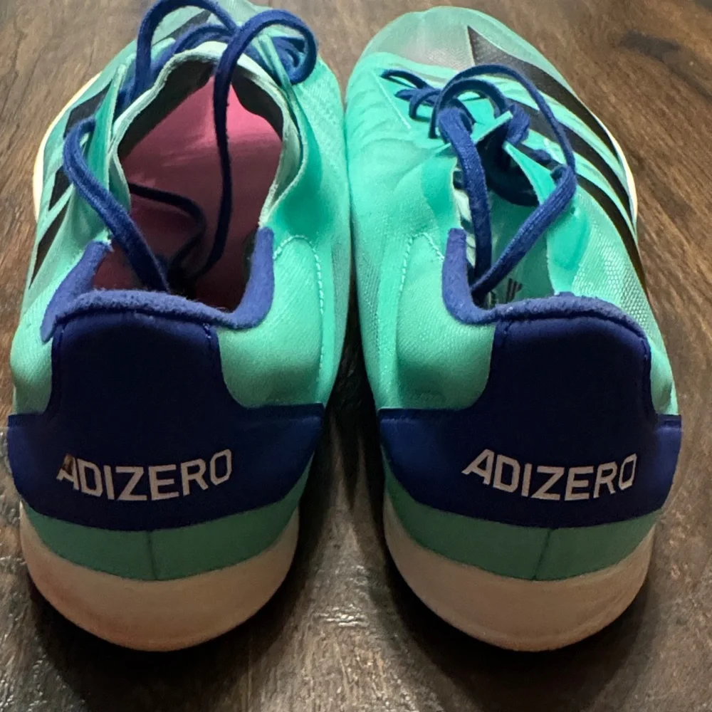 NWOT Adidas-Abizero Ambition - Men's Teal and Black Track Shoes - Size 11.5